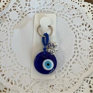 Turkish Blue Evil Eye Keychain Luckly Owl Elephant Charm